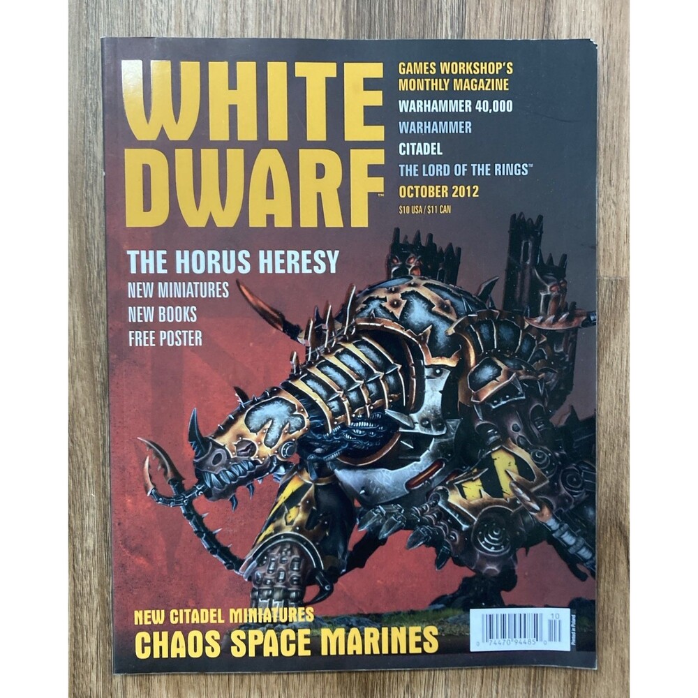 White Dwarf Games Workshop Magazine October 2012 • Horus Heresy • Warhammer 40K